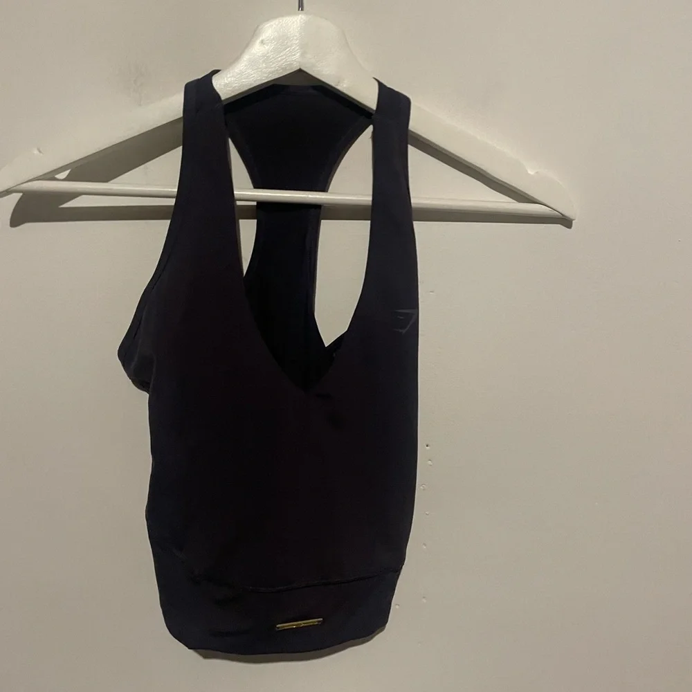 Gymshark Whitney Simmons crop‎ tank purple blue color - Picture 3 of 8